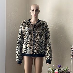 NWT Anthropologie Leopard Print Jacket